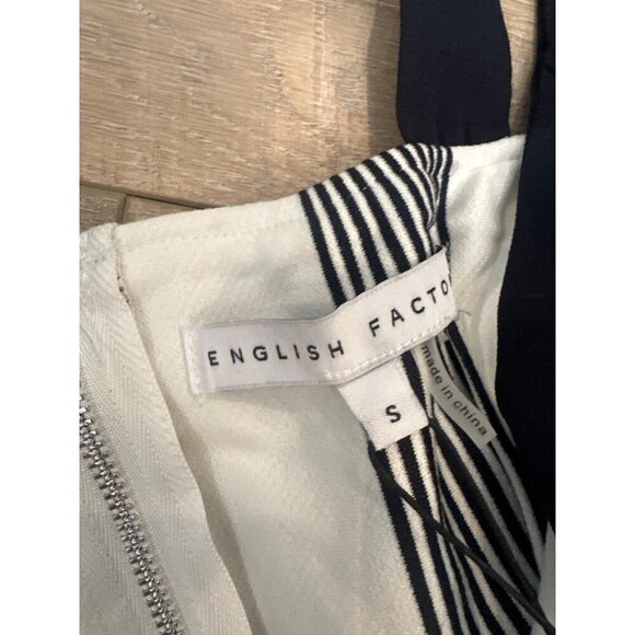 Women's English Factory Stripe Crop Tank and Cropped Pants Size Small - Blue New - Picture 10 of 16